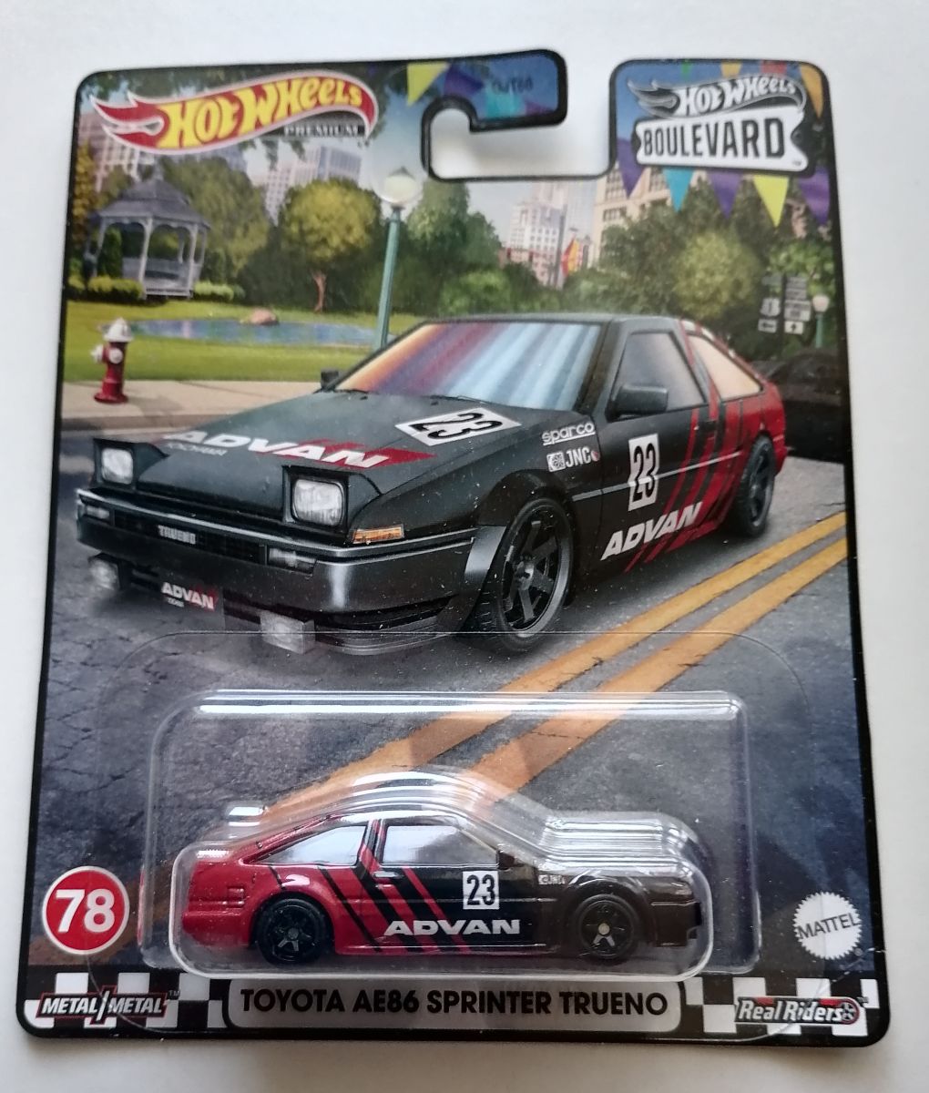 Hot Wheels Toyota AE86 Sprinter Trueno Advan HKF28